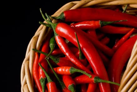 Hot fresh red chilli from Vietnam